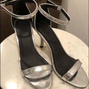 ASOS Brand 3 Inch Silver Heels